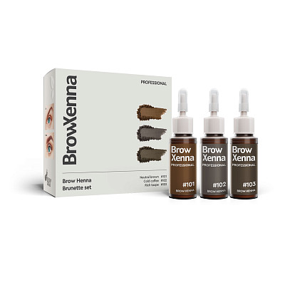 «Brunette» henna set, BrowXenna®