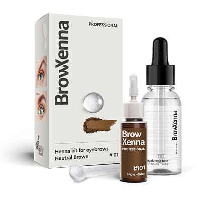 BrowXenna®, Brown #101, Neutral Brown, 1 vial